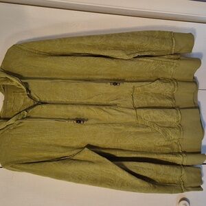 Green Hooded Pullover with Front Pocket Maurice Size 1